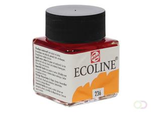 Talens Ecoline waterverf flacon van 30 ml, lichtoranje