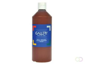 Gallery plakkaatverf, flacon van 500 ml, donkerbruin