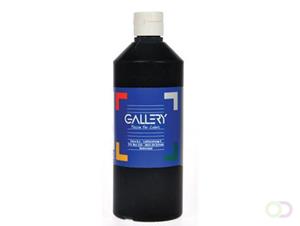 Gallery plakkaatverf, flacon van 500 ml, zwart