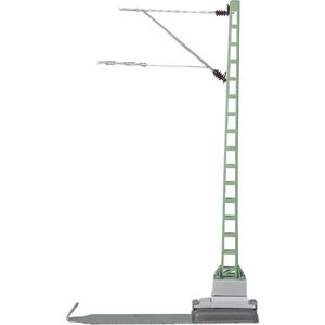 Märklin H0 Streckenmast H0 C-Gleis (mit Bettung), H0 K-Gleis (ohne Bettung) 5St.