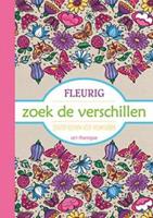 Fleurig, zoek de verschillen kleurboek voor volwassenen