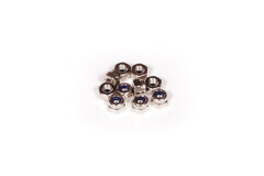 M2.5 Nylon Locking Hex Nut - Silver (10pcs) (AXA1041)