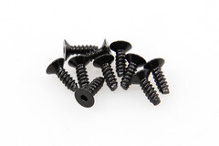 M2.6x8mm Hex Socket Tapping Flat Head (Black) (10pcs) (AXA0413)