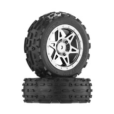 Dboots Sand Scorpion DB Tire Set Glued (Black Chrome) (2PCS/Front) (AR550005)