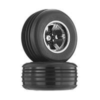 Dboots Dirtrunner St Tire Set Glued (blackchrome) (2pcs/front) (AR550008)