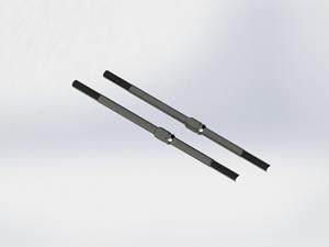 Turnbuckle 4x95mm Steel Black Kraton (2) (AR340071)