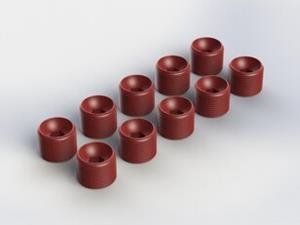 Hub Nut (RED) (10PCS) (AR330335)