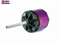 Hacker A60-7S V4 28-Pole Brushless elektromotor voor vliegtuigen kV (rpm/volt): 215 Aantal windingen (turns): 7