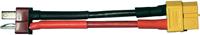 Akku Adapterkabel [1x T-Stecker - 1x XT60-Buchse] 6.50cm 2.50mm²