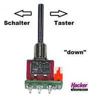 jeti Tastschalter Down für Sender DC 1St.