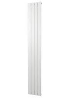 Plieger Cavallino Retto designradiator verticaal enkel middenaansluiting 1800x298mm 614W wit structuur