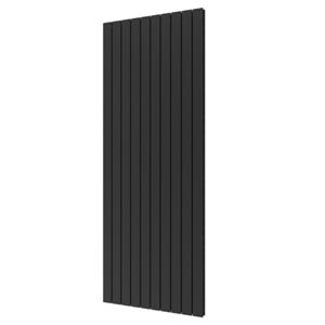 Plieger Cavallino Retto designradiator dubbel middenaansluiting 2000x754mm 2146W zwart grafiet (black graphite) 7255392