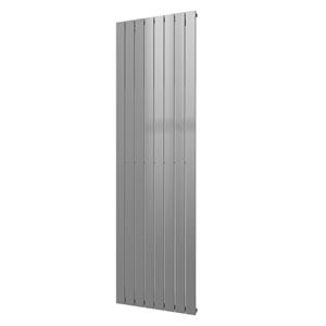 Plieger Cavallino Retto designradiator enkel middenaansluiting 2000x600mm 1332W zilver metallic 7255322