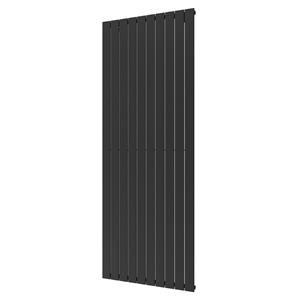 Plieger Cavallino Retto designradiator enkel middenaansluiting 2000x754mm 2146W zwart grafiet (black graphite) 7255340