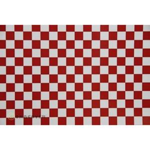 oracover Bügelfolie Fun 4 (L x B) 10m x 60cm Weiß, Rot