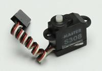Micro-Servo S308 Analog-Servo Getriebe-Material: Kunststoff Stecksystem: Uni (Graupner / JR /