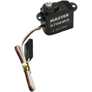 master Mini-Servo S706 MG Analog-Servo Getriebe-Material: Titanium Stecksystem: Uni (Graupner / JR /