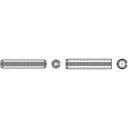 TOOLCRAFT Spannstifte (Ø x L) 6mm x 12mm Federstahl 100St.