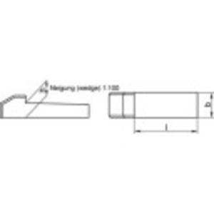 toolcraft Staal C45K Kopspie (Ø x l) 10 mm x 50 mm