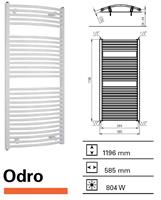 Boss&wessing Designradiator  Odro gebogen 1196 x 585 mm