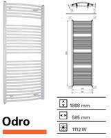 Boss&wessing Designradiator  Odro gebogen 1808 x 585 mm