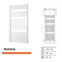 Boss&wessing Designradiator  Romana 1755 x 600 mm
