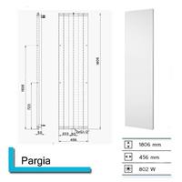 Boss&wessing Designradiator  Pargia 1806 x 456 mm (13 kleuren)