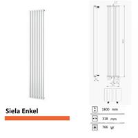 Boss&wessing Handdoekradiator  Siela Enkel 1800 x 318 mm