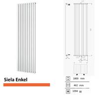 Boss&wessing Handdoekradiator  Siela Enkel 1800 x 462 mm