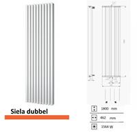 Boss&wessing Handdoekradiator  Siela Dubbel 1800 x 462 mm