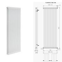 Boss&wessing Designradiator  Floranca 1800 x 600 mm (12 kleuren)