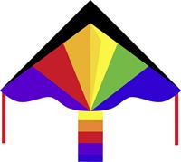 ecoline Einleiner Drachen Simple Flyer Rainbow Spannweite 1200mm Windstärken-Eignung 2 - 5 bft