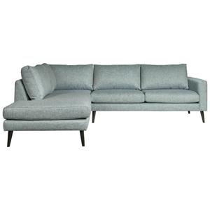 HomingXL Hoekbank Aster chaise longue links stof Side blauwgrijs 142 2,22 x 2,62 mtr breed
