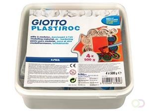 Giotto Gitto Plastiroc boetseerpasta, pak van 500 g, 4 pakken in hermetisch afgesloten doos