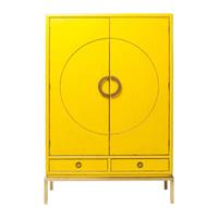 Kare Design Disk Yellow Kledingkast - 120x55x180 - Geel