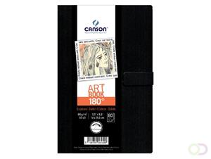 CANSON Skizzenbuch ARTBOOK 180 GRAD, 140 x 216 mm, schwarz