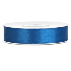 Satijn sierlint kobalt blauw 12 mm