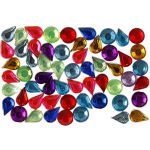 Gekleurde plak diamantjes 5mm 15 gr