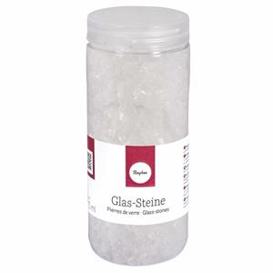 Bellatio Transparante decoratie steentjes glas 475 ml