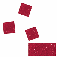 Rayher hobby materialen Acryl glitter mozaiek bordeaux rood 1 cm