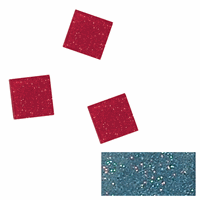 Acryl glitter mozaiek blauw 1 cm