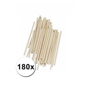 Rayher hobby materialen Hobby materiaal knutselhoutjes naturel 180 st