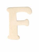 Rayher hobby materialen Houten letter F 4 cm