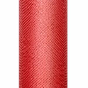 Tule stof rood 15 cm breed