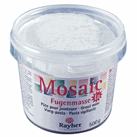 Rayher hobby materialen Mozaiek voegmiddel wit 500 gram