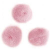 Knutsel pompons 60 stuks 15 mm roze