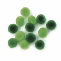 Knutsel pompons 60 stuks 15 mm groen
