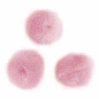 Knutsel pompons 70 stuks 7 mm roze