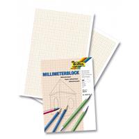 folia Millimeterpapier-Block, DIN A4, 80 g/qm, 25 Blatt