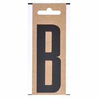Bellatio Bootnaam sticker letter B zwart 10 cm